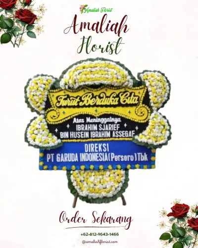 Papan Bunga Duka di Mustikajaya